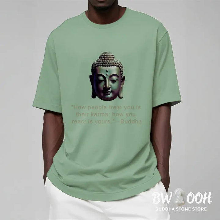 Buddha Stones How People Treat You Is Their Karma Buddha Tee T-shirt - T-Shirts