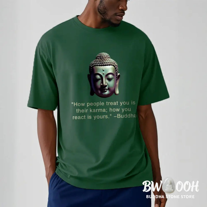 Buddha Stones How People Treat You Is Their Karma Buddha Tee T-shirt - T-Shirts