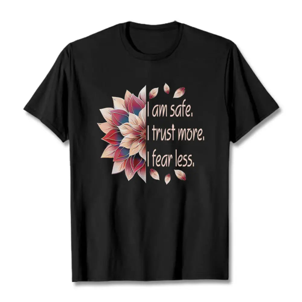 BWOOOH lotus print yoga pants - I Am Safe Tee T-shirt
