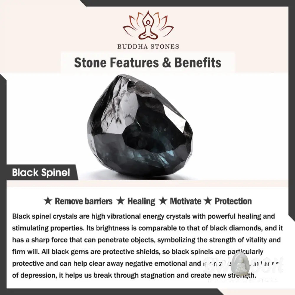 Buddha Stones Ice Obsidian Black Spinel Lying Cat Courage Double Layer Bracelet - BWOOOH - Ice Obsidian(Wrist