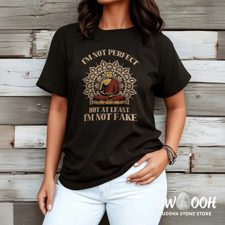 Buddha Stones I’m Not Perfect Tee T-shirt - T-Shirts