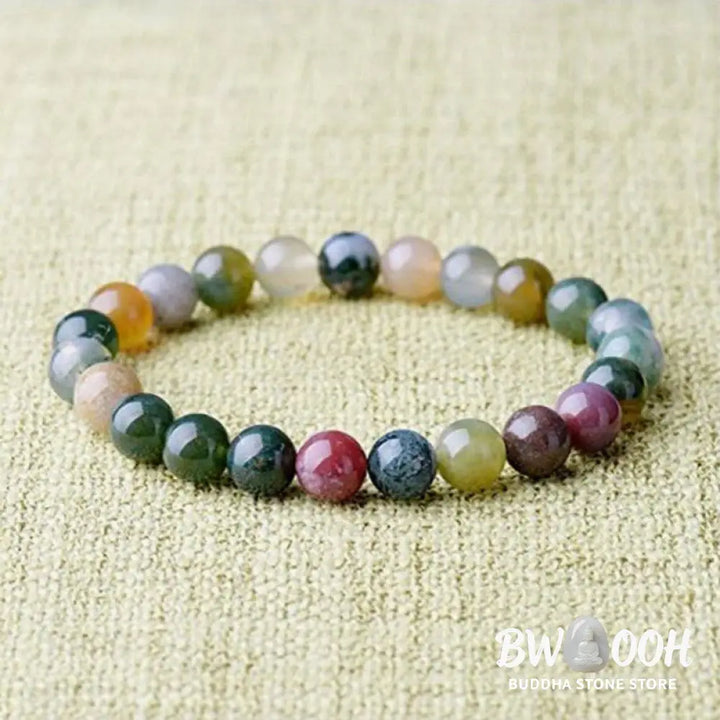 Buddha Stones India Agate Beads Luck Yoga Bracelet - BWOOOH - Bracelet