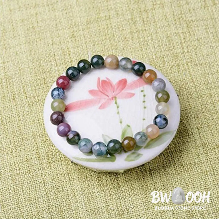 Buddha Stones India Agate Beads Luck Yoga Bracelet - BWOOOH - Bracelet