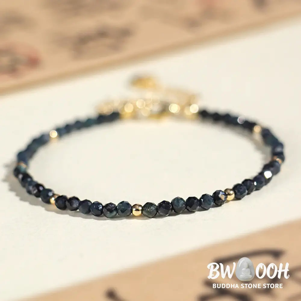 Buddha Stones Indicolite Tourmaline Copper Beads Wisdom Bracelet - BWOOOH - Bracelet
