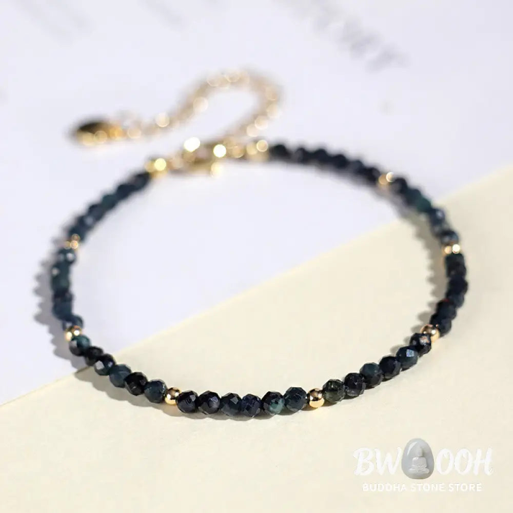 Buddha Stones Indicolite Tourmaline Copper Beads Wisdom Bracelet - BWOOOH - Bracelet