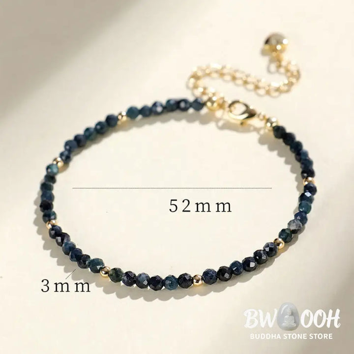 Buddha Stones Indicolite Tourmaline Copper Beads Wisdom Bracelet - BWOOOH - Bracelet