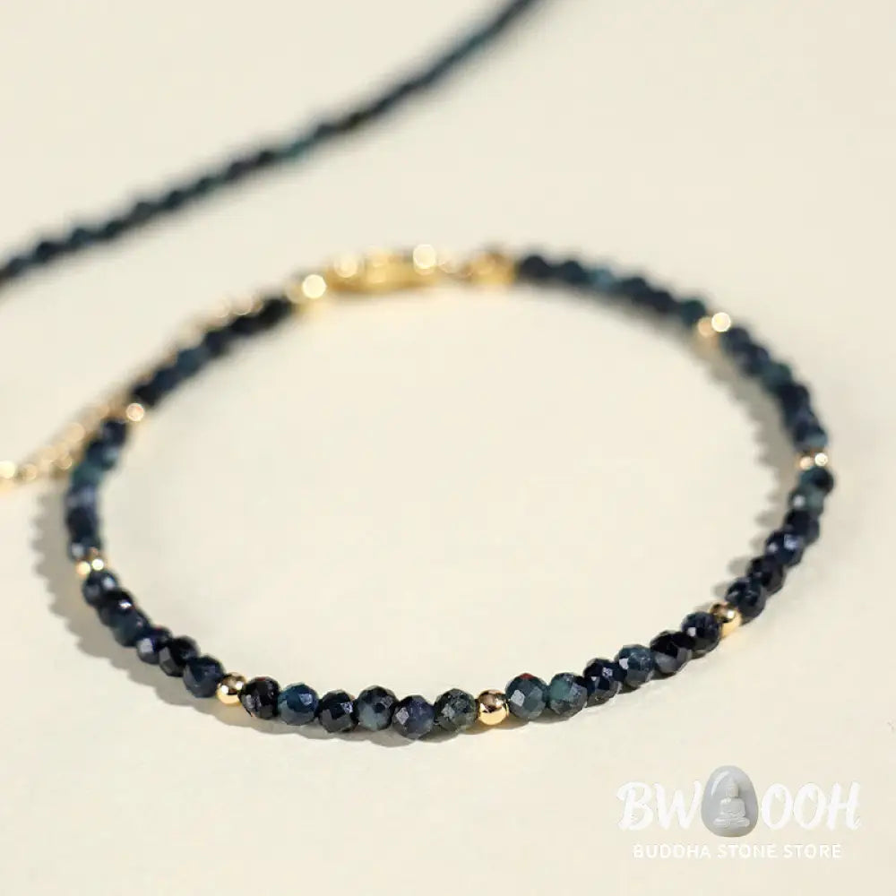 Buddha Stones Indicolite Tourmaline Copper Beads Wisdom Bracelet - BWOOOH - Bracelet