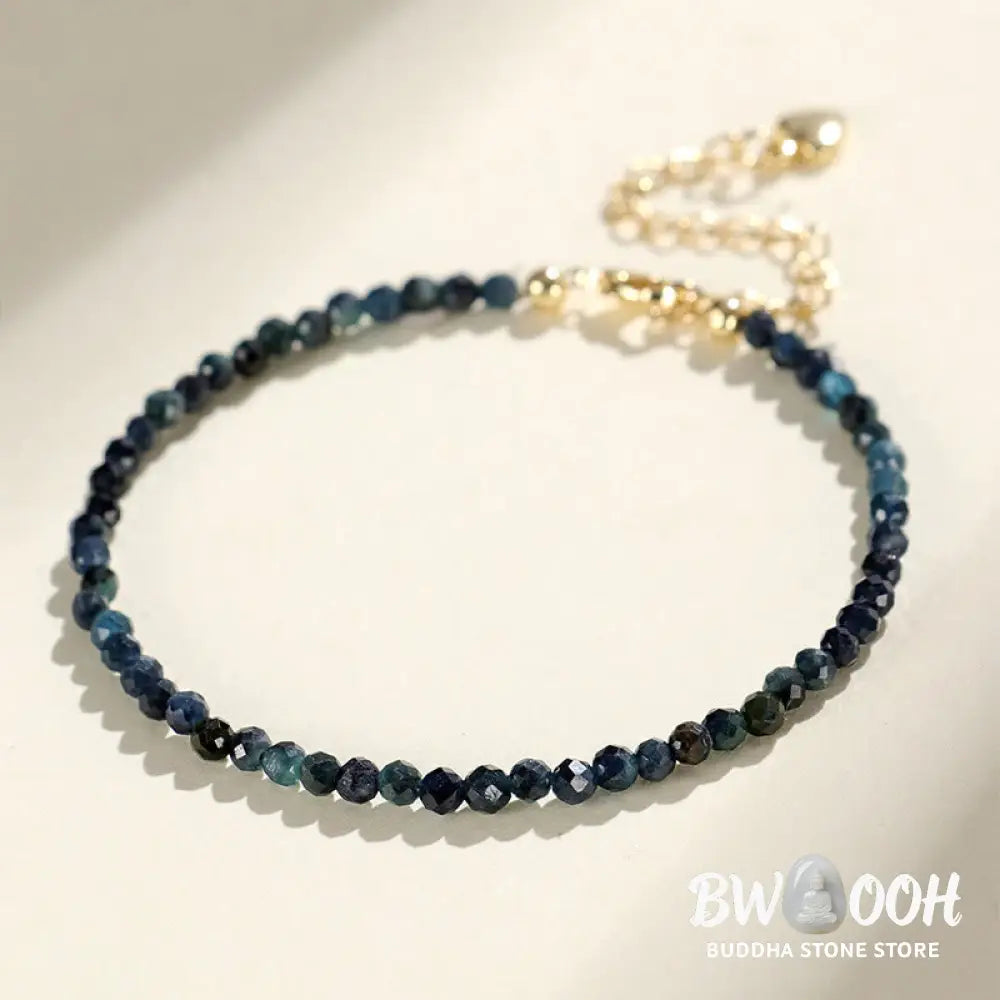 Buddha Stones Indicolite Tourmaline Copper Beads Wisdom Bracelet - BWOOOH - Bracelet