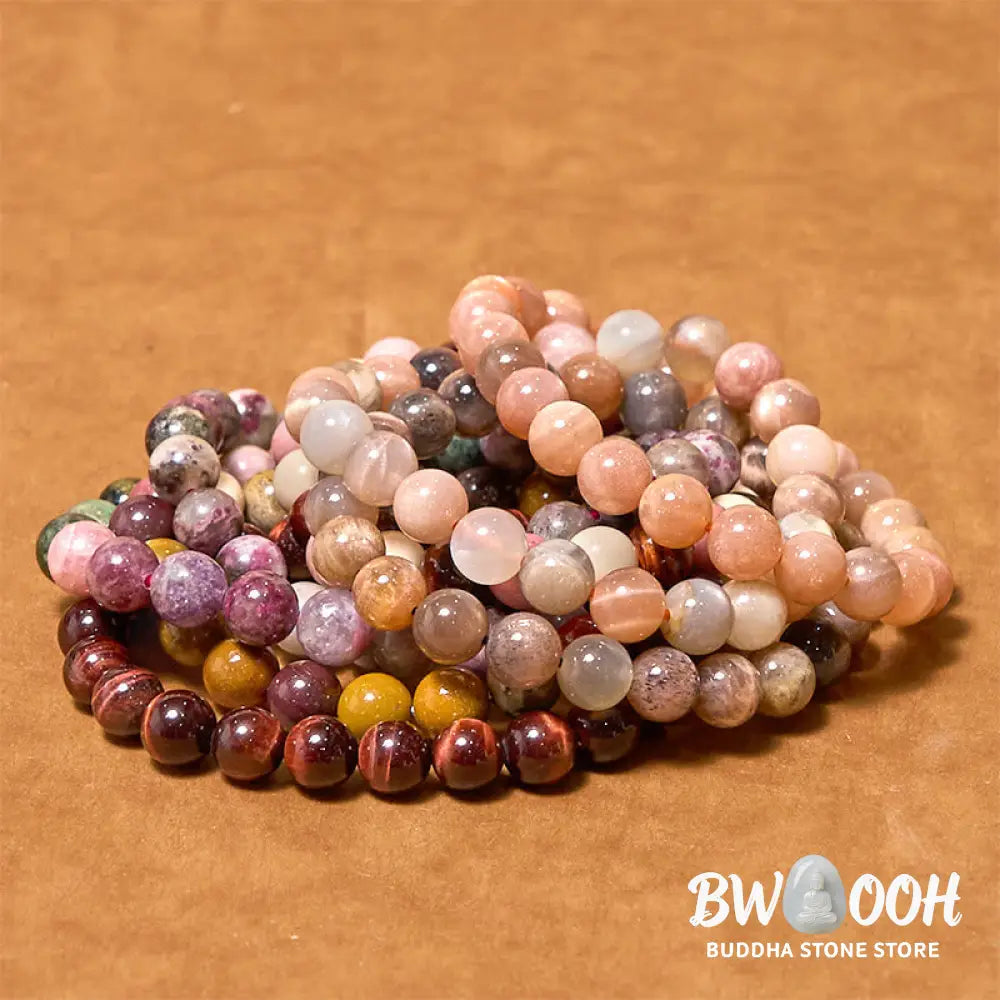 Buddha Stones Inspire Creativity Orange Red Series Passion Courage Bracelet - BWOOOH - Bracelet