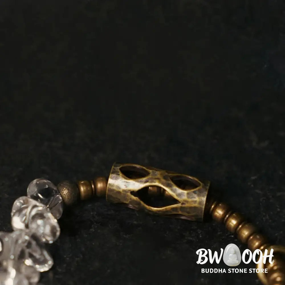 Buddha Stones Irregular White Crystal Copper Clarity Bracelet - BWOOOH - Bracelet