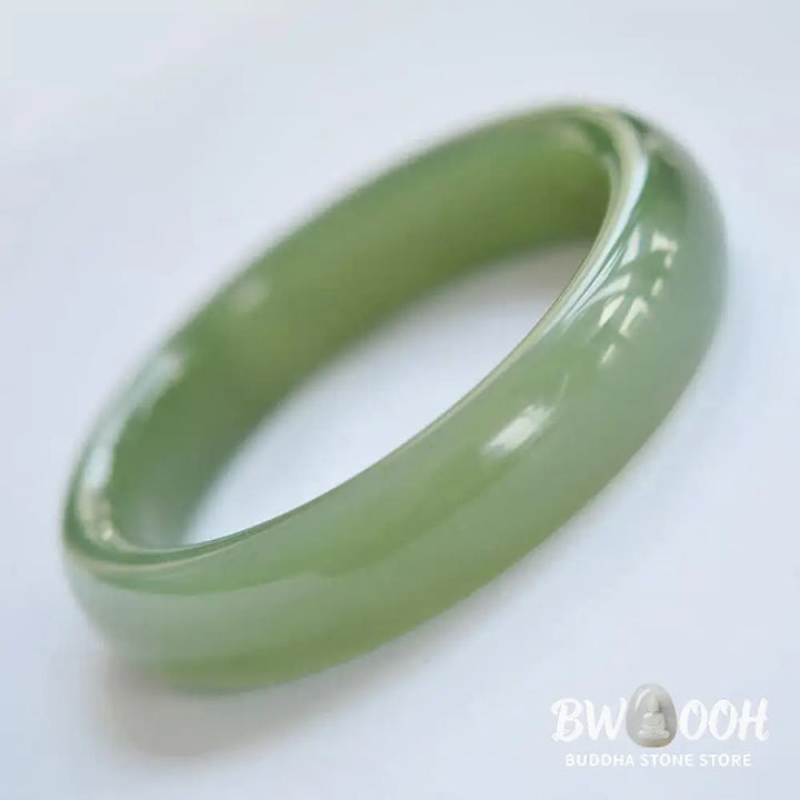 Buddha Stones Jade Abundance Blessing Bangle Bracelet - BWOOOH - Bracelet &amp; Bangle