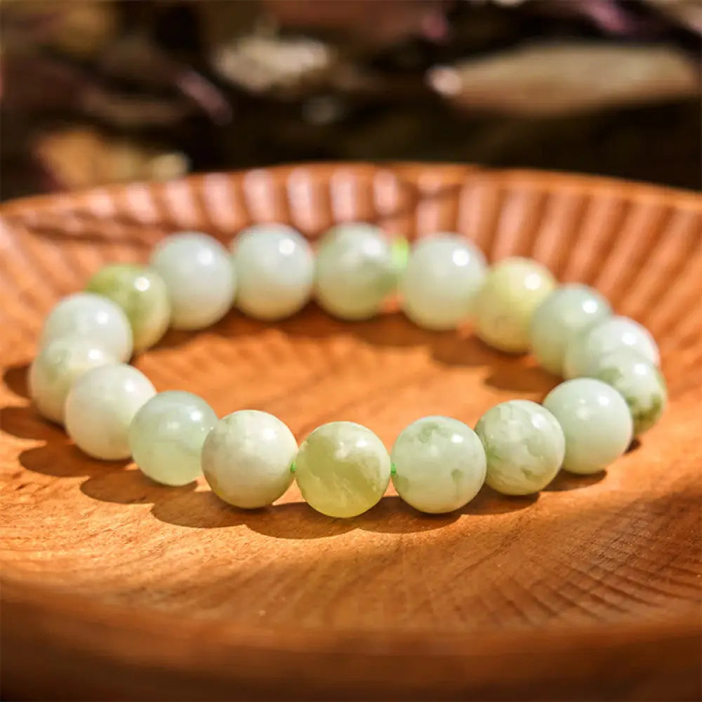 Buddha Stones Jade Abundance Bracelet - BWOOOH - Jade(Wrist Circumference: 14-16cm) / 10mm - Bracelet