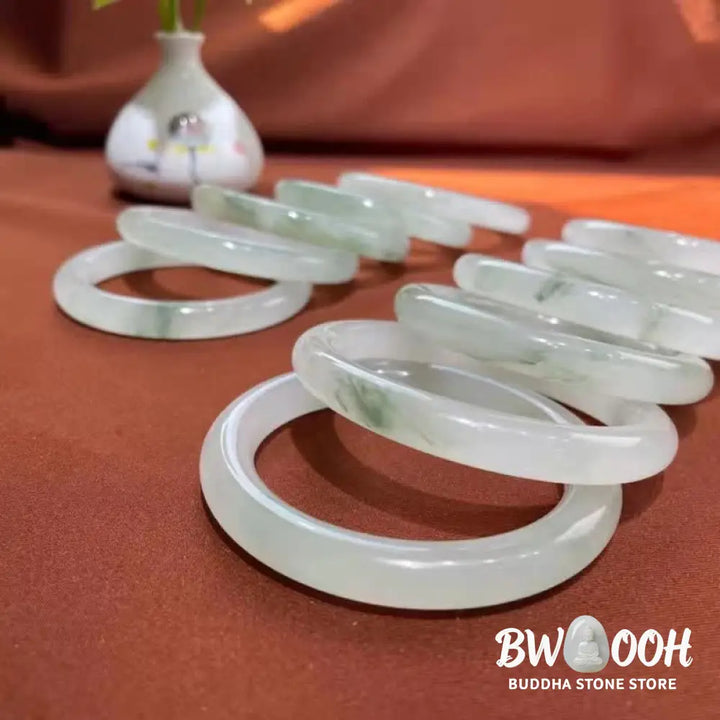 BWOOOH Jade Abundance Luck Blessing Bracelet Bangle | natural stone spiritual bracelet for healing and mindful living