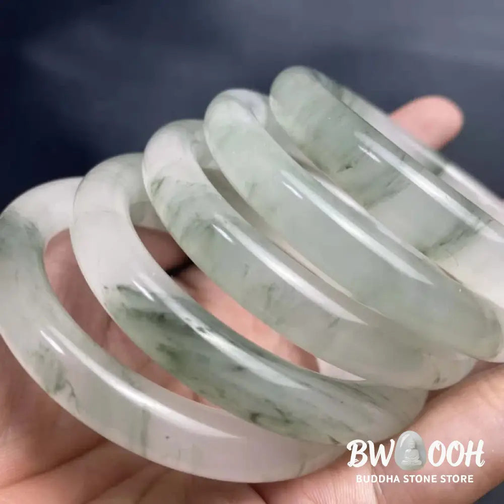 BWOOOH Jade Abundance Luck Blessing Bracelet Bangle | natural stone spiritual bracelet for healing and mindful living