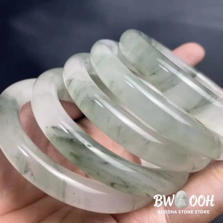 BWOOOH Jade Abundance Luck Blessing Bracelet Bangle | natural stone spiritual bracelet for healing and mindful living