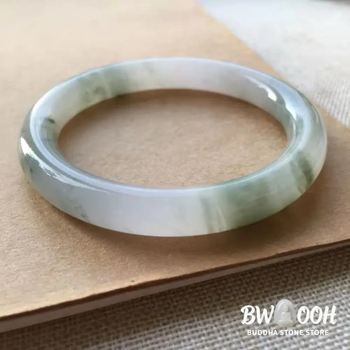 BWOOOH Jade Abundance Luck Blessing Bracelet Bangle | natural stone spiritual bracelet for healing and mindful living