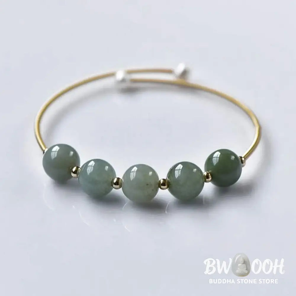 Buddha Stones Jade Abundance Luck Blessing Bracelet Bangle - BWOOOH - Jade - Bracelet