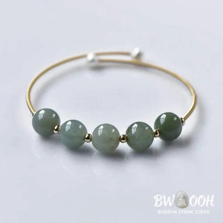 Buddha Stones Jade Abundance Luck Blessing Bracelet Bangle - BWOOOH - Jade - Bracelet