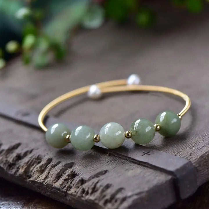 BWOOOH Jade Abundance Luck Blessing Bracelet Bangle - BWOOOH - Jade - Bracelet