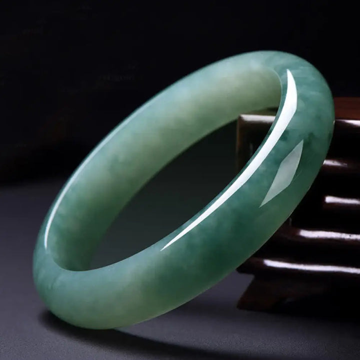 BWOOOH Jade Abundance Luck Healing Bangle Bracelet - 52mm - Bracelet Cuff Bangle