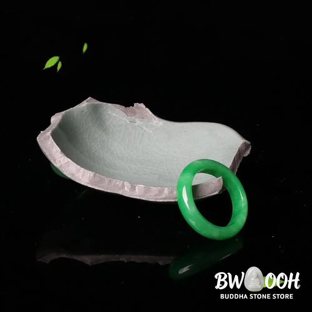 Buddha Stones Jade Abundance Luck Ring - BWOOOH - Rings