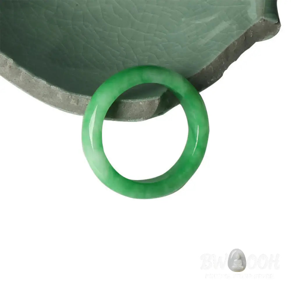 Buddha Stones Jade Abundance Luck Ring - BWOOOH - Rings