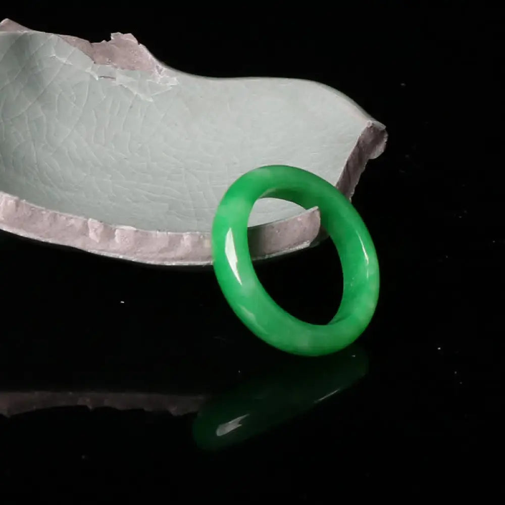 BWOOOH Jade Abundance Luck Ring — Jade jade bracelet for spiritual healing and mindful living