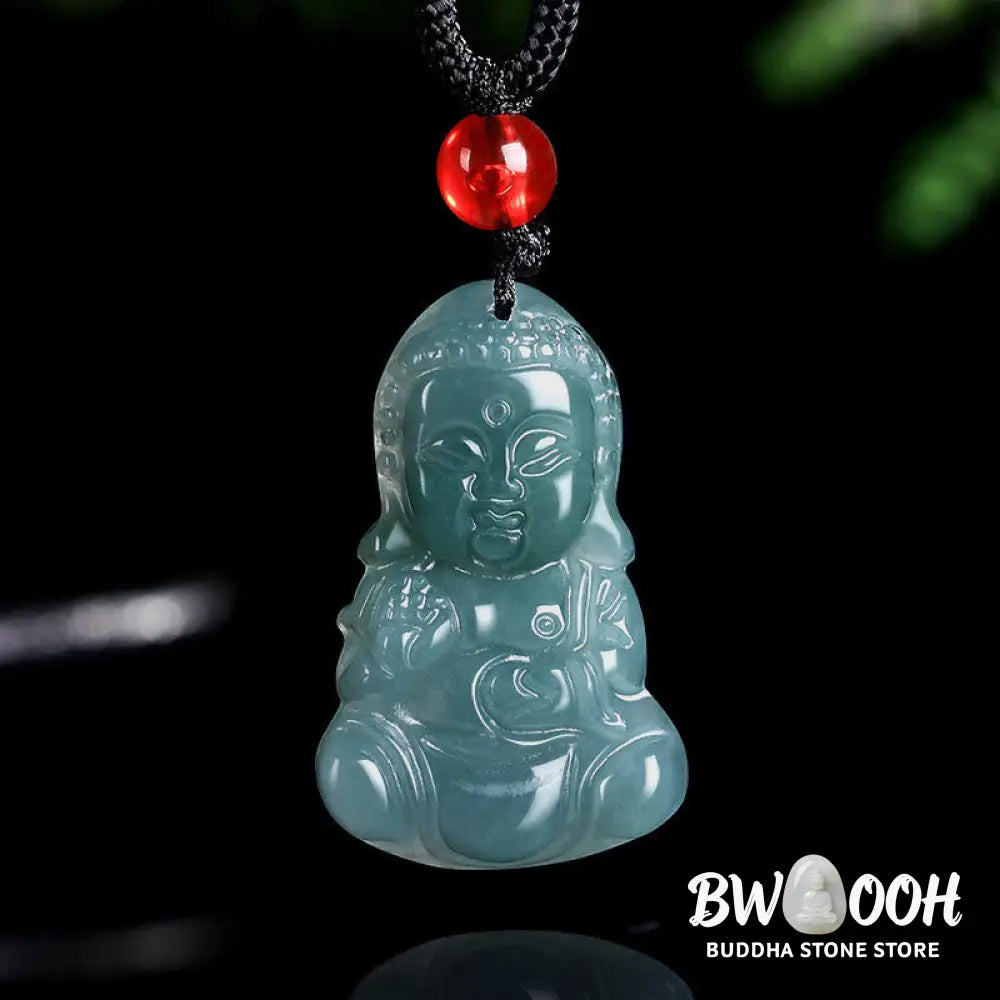 Buddha Stones Jade Baobao Buddha Prosperity Necklace Pendant - BWOOOH - Jade - Necklaces &amp; Pendants