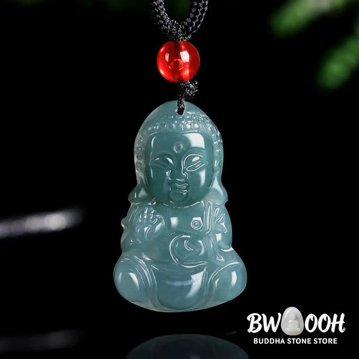 Buddha Stones Jade Baobao Buddha Prosperity Necklace Pendant - BWOOOH - Jade - Necklaces &amp; Pendants