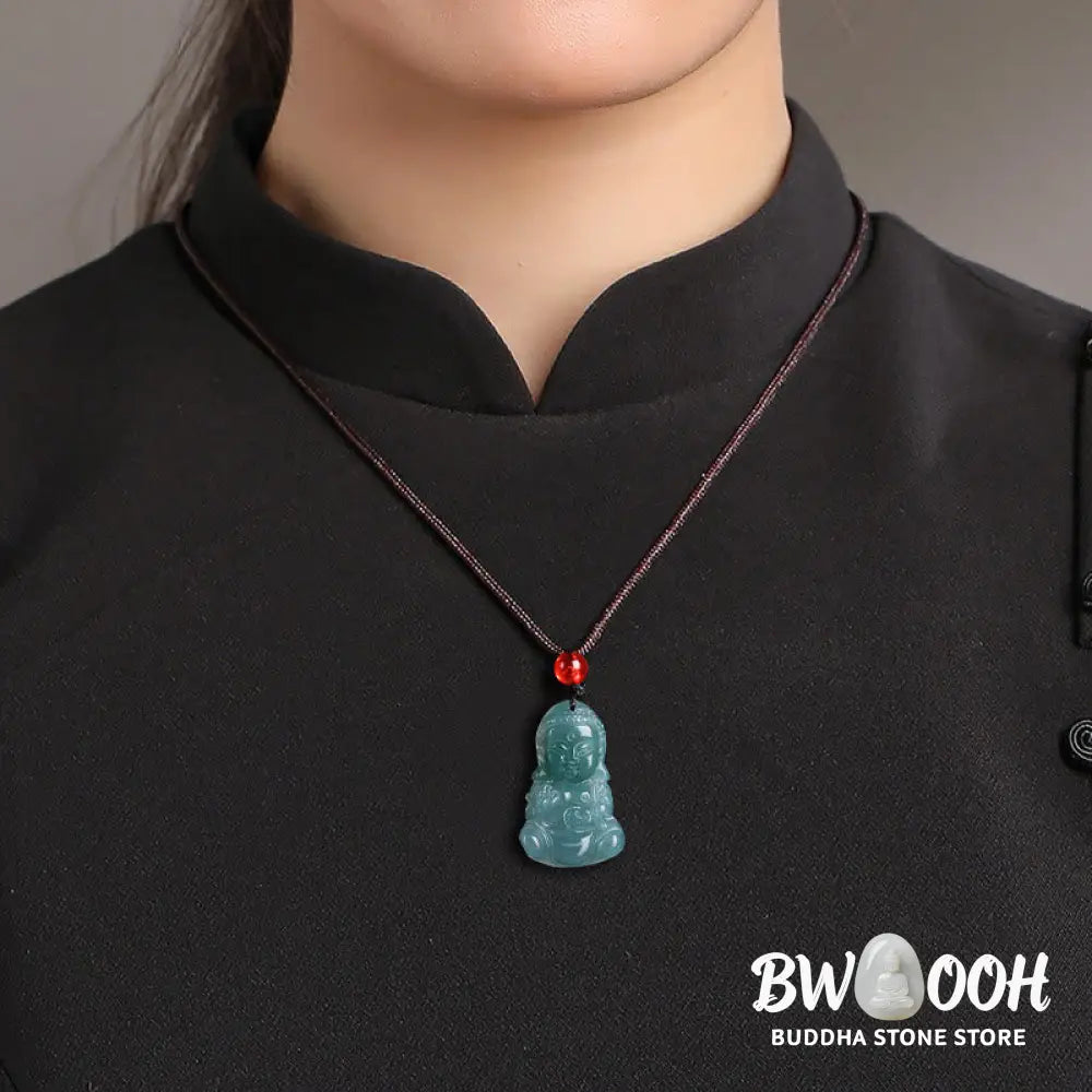 Buddha Stones Jade Baobao Buddha Prosperity Necklace Pendant - BWOOOH - Jade - Necklaces &amp; Pendants