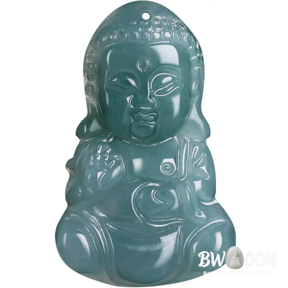 Buddha Stones Jade Baobao Buddha Prosperity Necklace Pendant - BWOOOH - Jade - Necklaces &amp; Pendants
