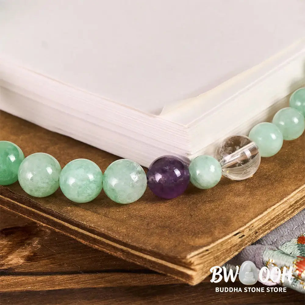 Buddha Stones Jade Beaded Prosperity Key Chain Phone Hanging Decoration - Jade(Abundance ♥ Luck) - Key Chain&amp;Phone