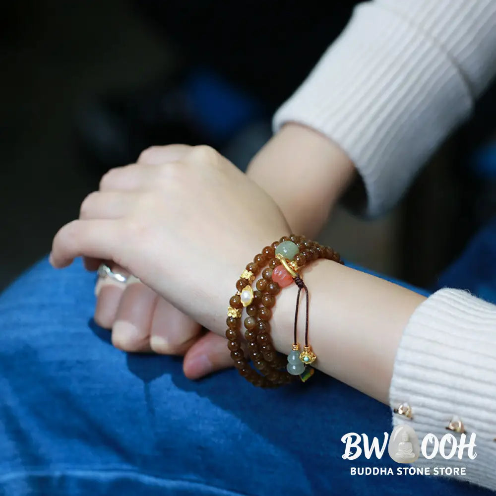 Buddha Stones Jade Butterfly Gourd Prosperity Luck Bracelet Necklace - BWOOOH - Jade (Prosperity ♥ Abundance) - Bracelet