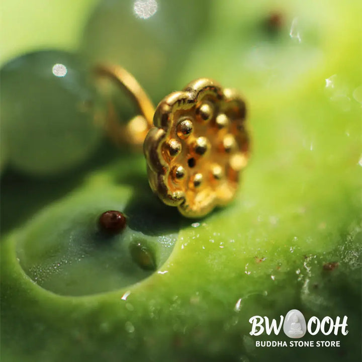 BWOOOH Jade Lotus Abundance Adjustable Bracelet - Jade - Bracelet