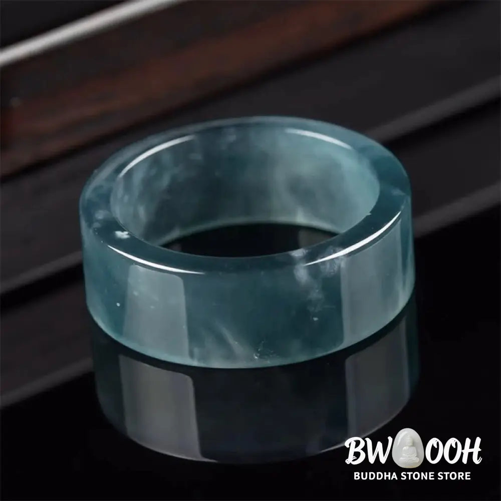 Buddha Stones Jade Luck Abundance Prosperity Ring - Ring