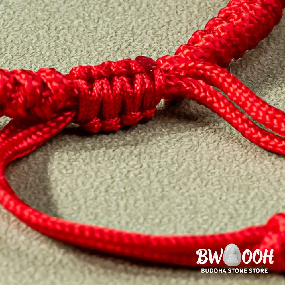 Buddha Stones Jade Luck Abundance Red String Bracelet - BWOOOH - Bracelet