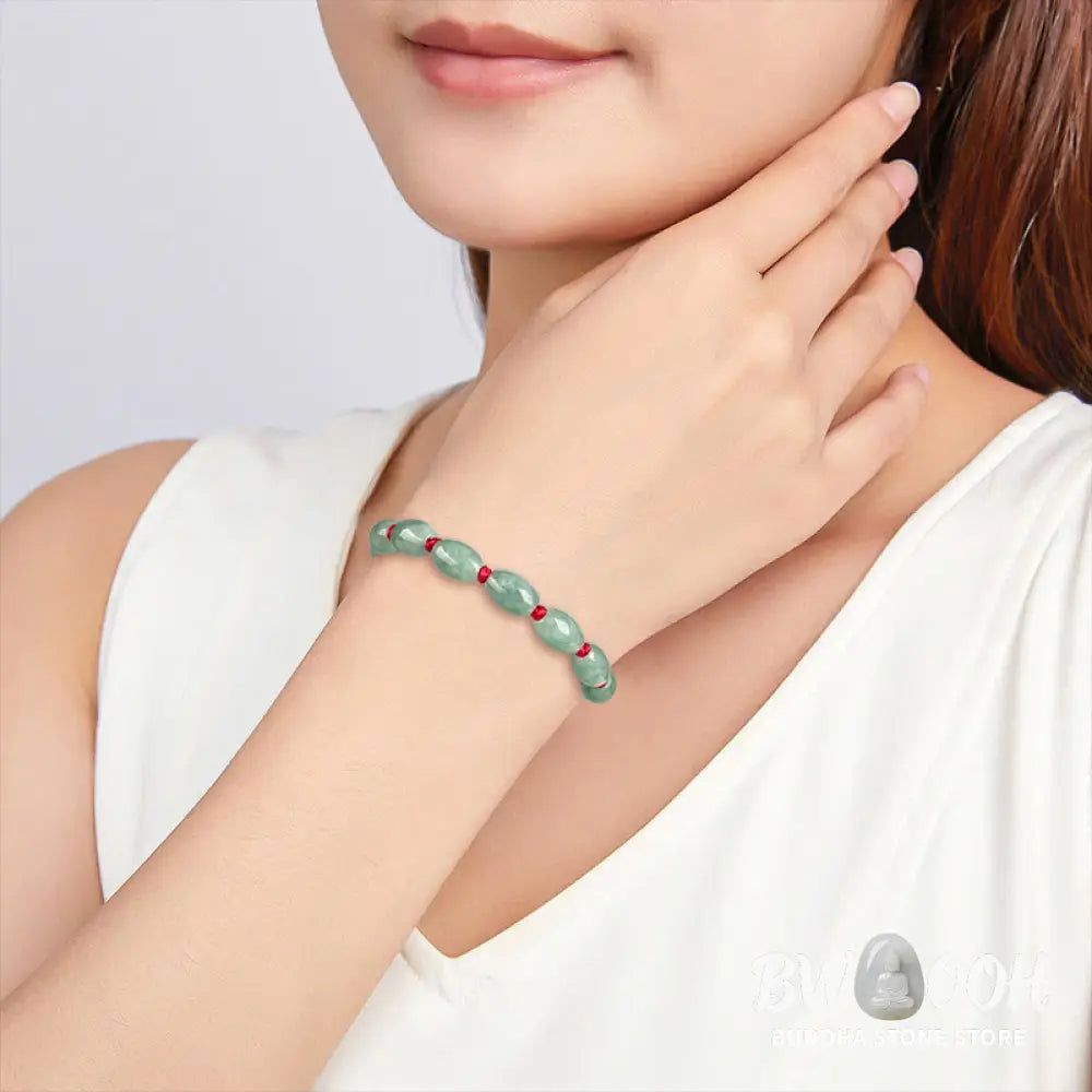 Buddha Stones Jade Luck Red String Bracelet - BWOOOH - Bracelet