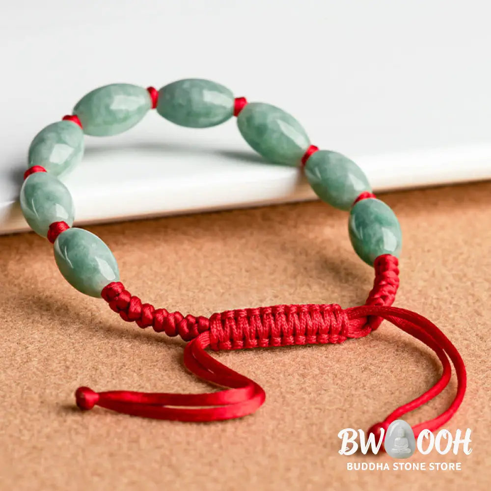 Buddha Stones Jade Luck Red String Bracelet - BWOOOH - Bracelet