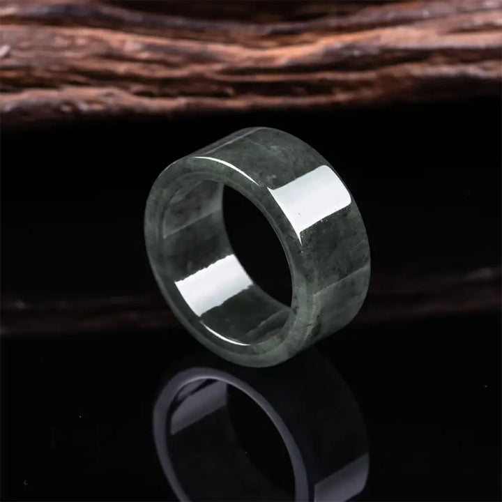BWOOOH Jade Prosperity Abundance Luck Ring — Jade jade bracelet for spiritual healing and mindful living
