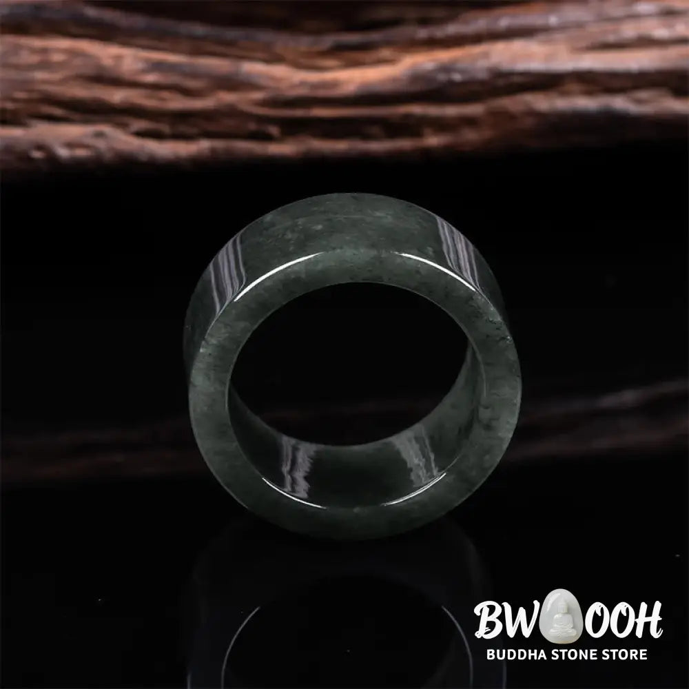 Buddha Stones Jade Prosperity Abundance Luck Ring - Ring