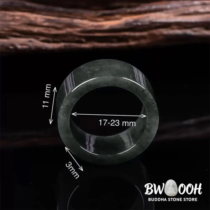 Buddha Stones Jade Prosperity Abundance Luck Ring - Ring