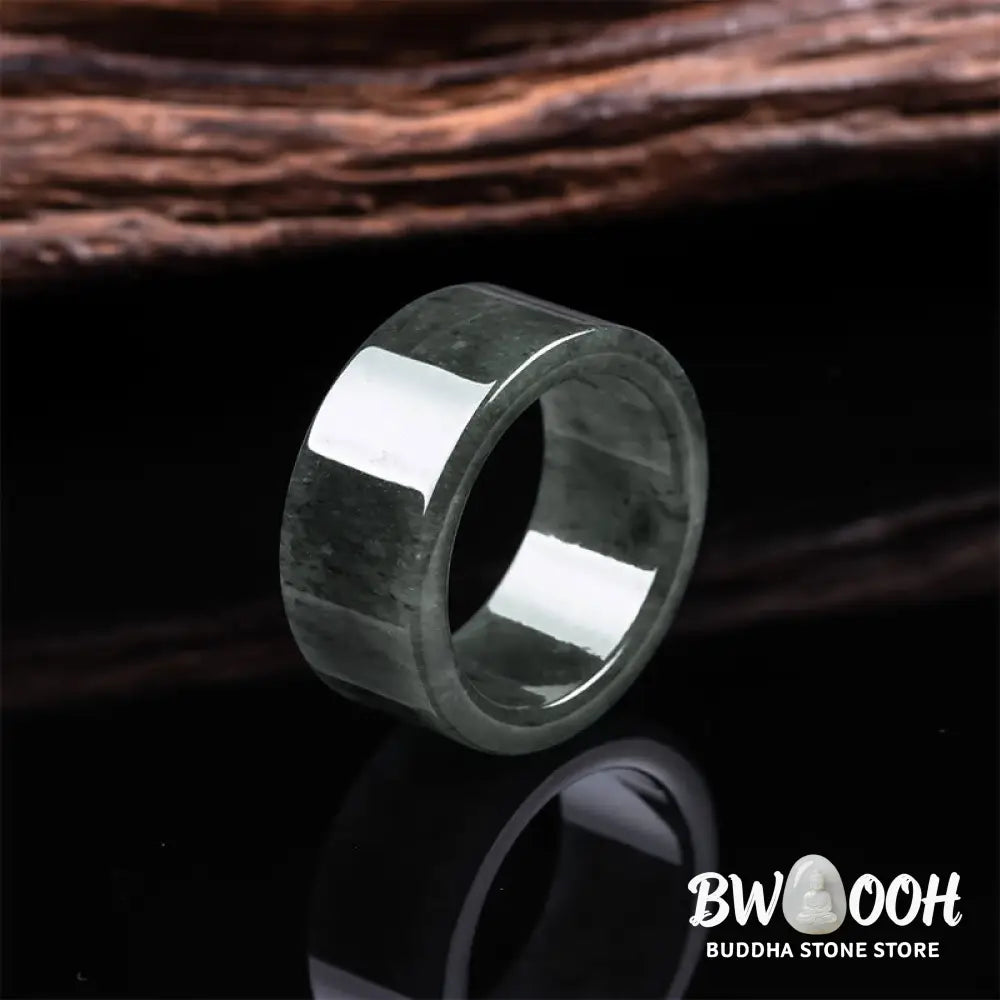 Buddha Stones Jade Prosperity Abundance Luck Ring - Ring