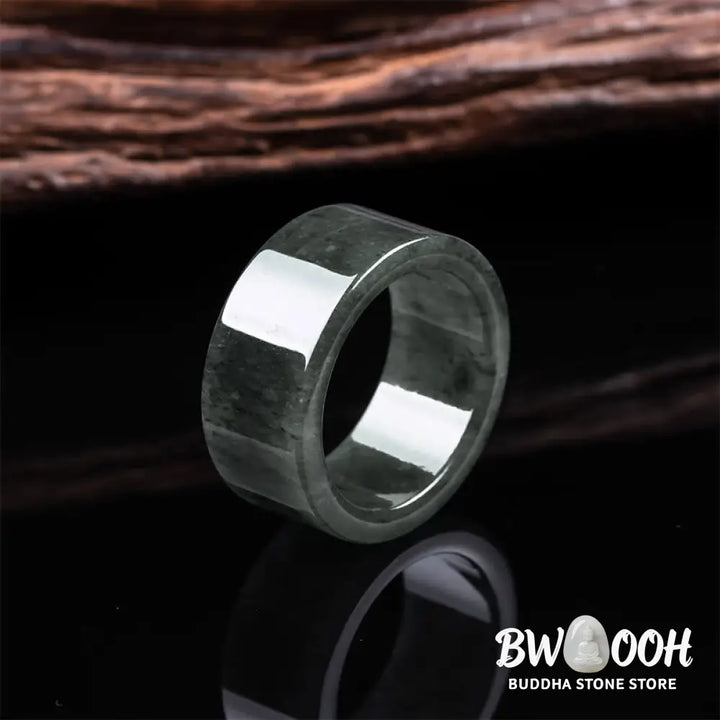 Buddha Stones Jade Prosperity Abundance Luck Ring - Ring