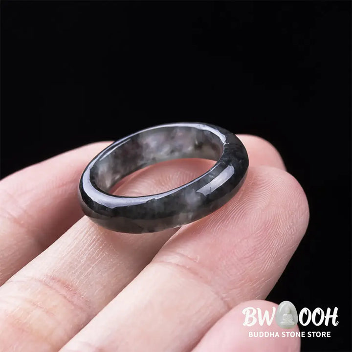 Buddha Stones Jade Prosperity Luck Abundance Ring - Ring