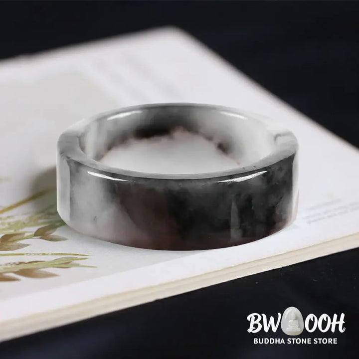 Buddha Stones Jade Prosperity Luck Ring - Ring