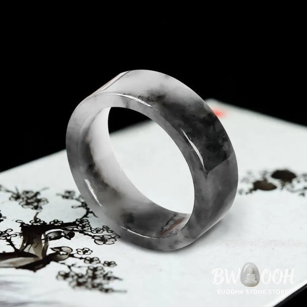Buddha Stones Jade Prosperity Luck Ring - Ring