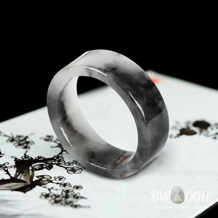 Buddha Stones Jade Prosperity Luck Ring - Ring