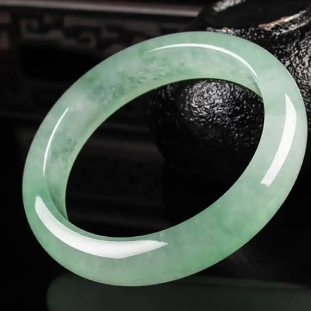 Buddha Stones Jade Protection Healing Bangle Bracelet - BWOOOH - 54mm - Bracelet