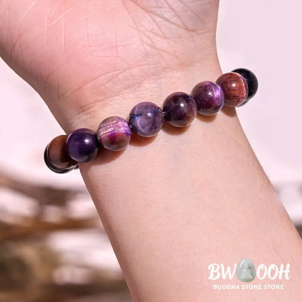 Buddha Stones Keep Calm Purple Series Healing Love Bracelet - BWOOOH - Bracelet