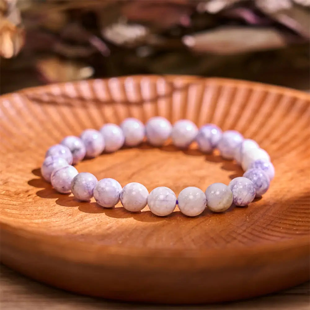 Buddha Stones Keep Calm Purple Series Healing Love Bracelet - BWOOOH - Sodalite(Wrist Circumference: 14-16cm) - Bracelet